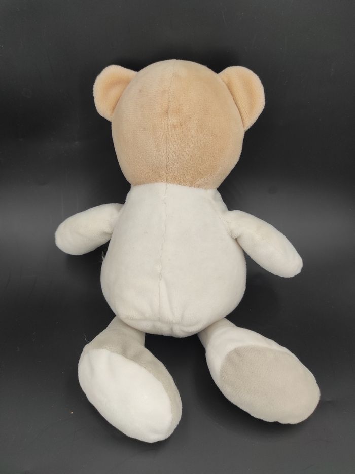 Doudou Ours blanc et gris Tom & Zoé - photo numéro 2
