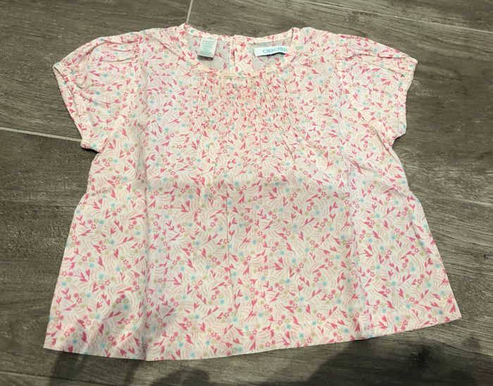 Blouse fleurie Obaidi taille 12 mois 74 cm