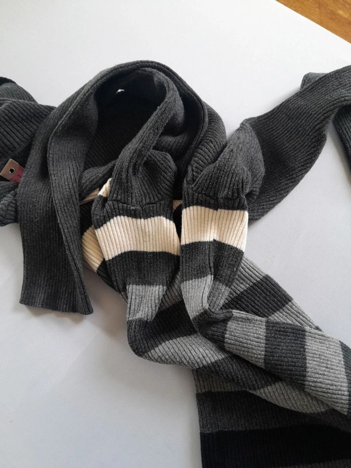 Pull rayé moulant Ralph lauren brodé RL taille M - photo numéro 10