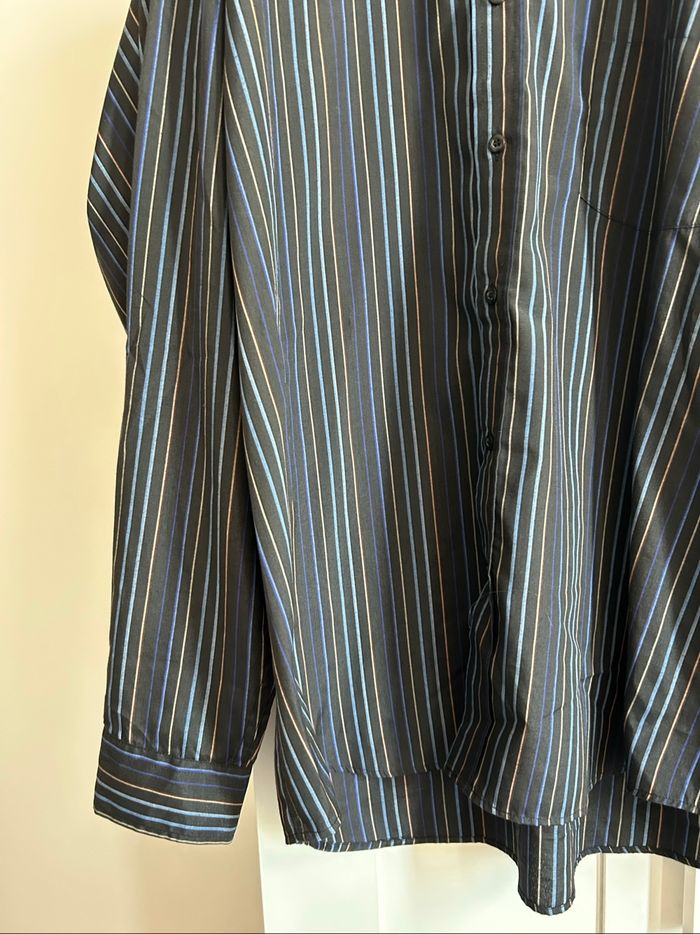 Chemise marine à rayures Homme Kai Chuang Tailles XL-XXL - photo numéro 2