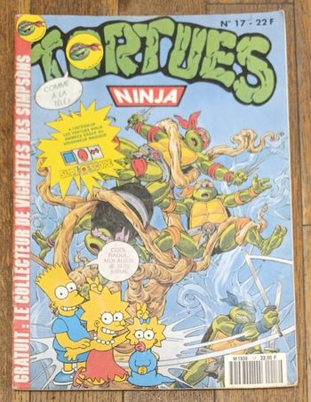 Ancien magazine Tortues ninja N°17 Années 90 vintage