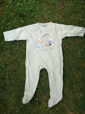 pyjama vert 12 mois