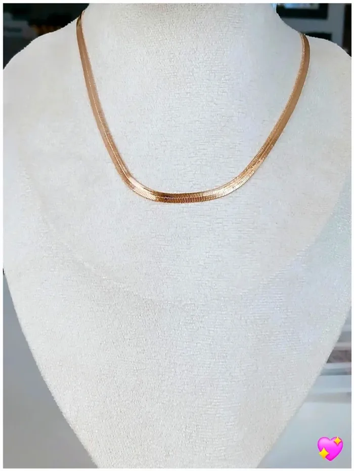 Collier Chaîne dorée serpentin – inspiration Lou.Yetu , Zara, Zag - photo numéro 2