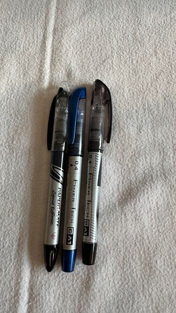 Ensemble de 3 stylos bleu et noir Paper mate, CA1