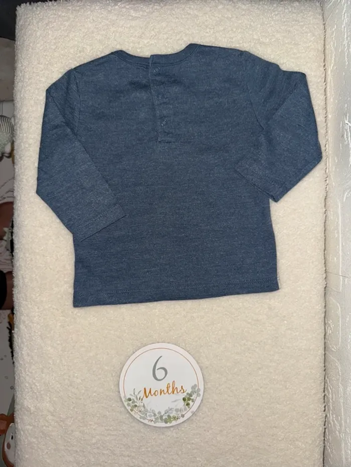 Tee-shirts à manche longue • creeks • taille 6 mois - photo numéro 3