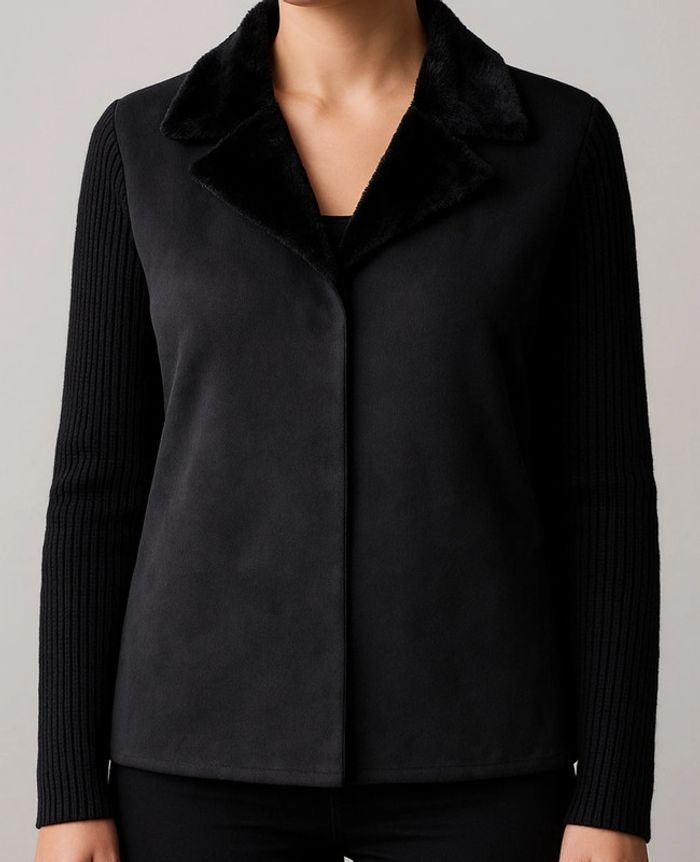 Veste noire style fourrure Jacqueline Riu Taille L