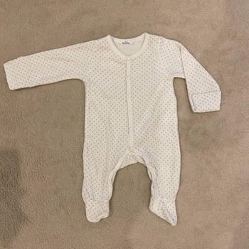 Pyjama en velours, bébé 1 mois.