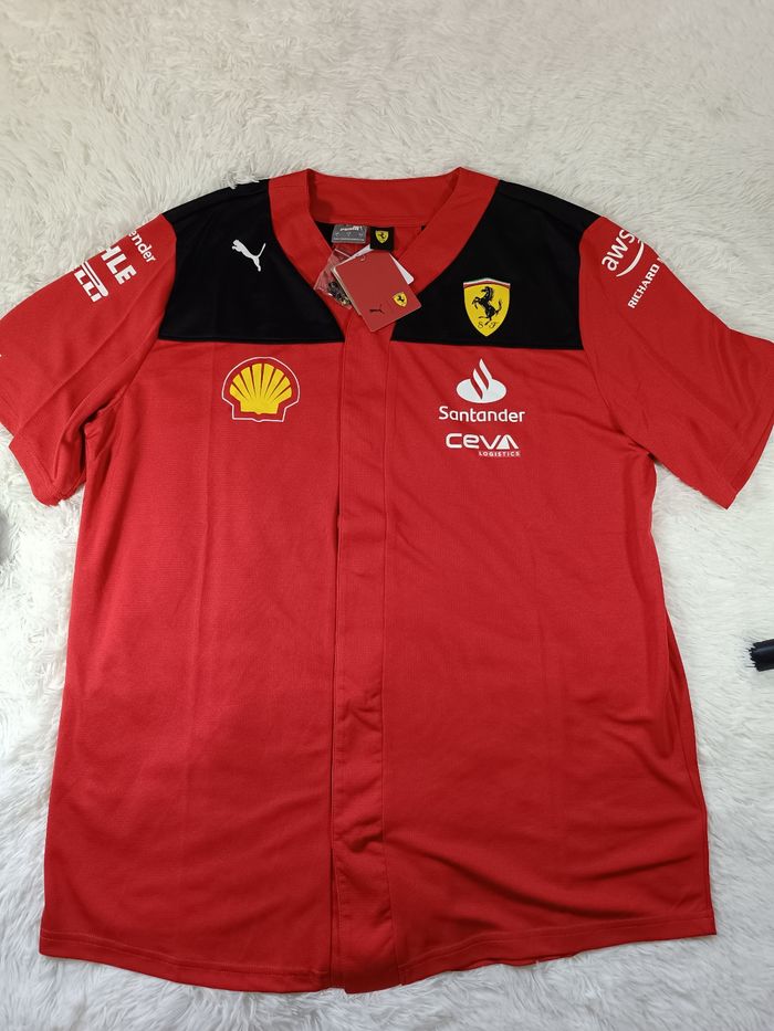 Maillot de baseball, tee-shirt puma formule 1de l'équipe Scuderia Ferrari - photo numéro 2