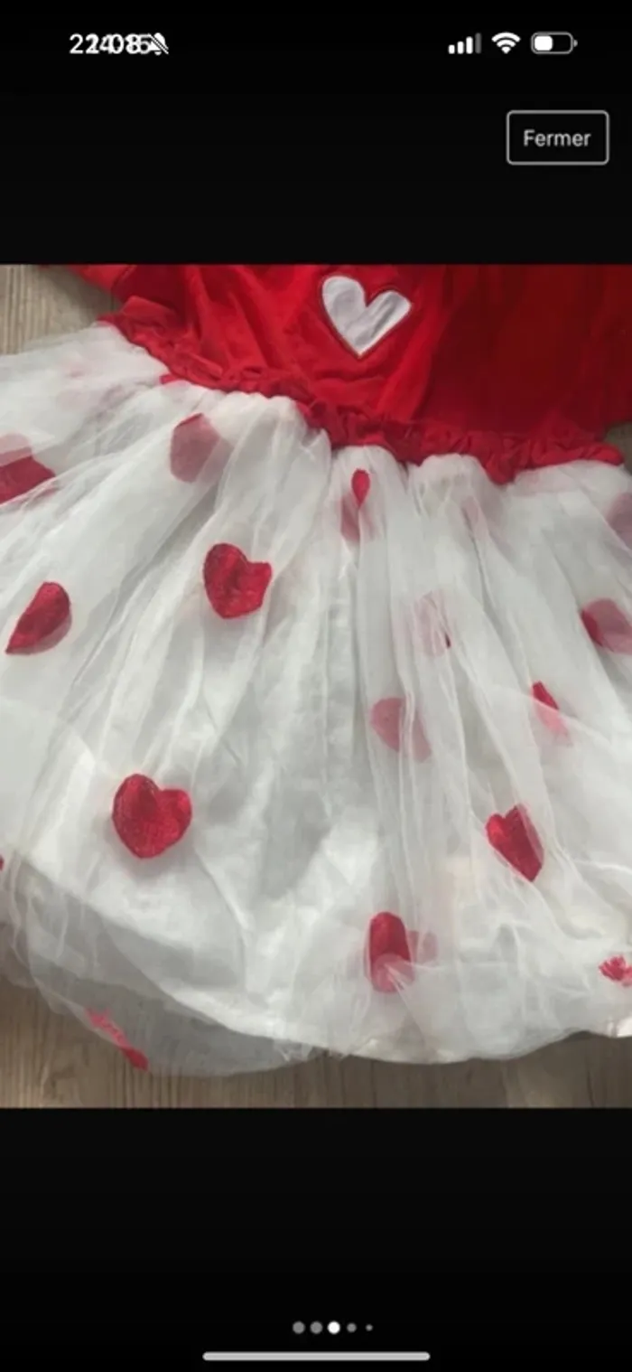 Robe bébé fille dentelle motif coeur - photo numéro 3