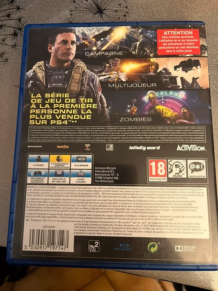 Jeu ps4 call of duty infinite warfare - photo numéro 2