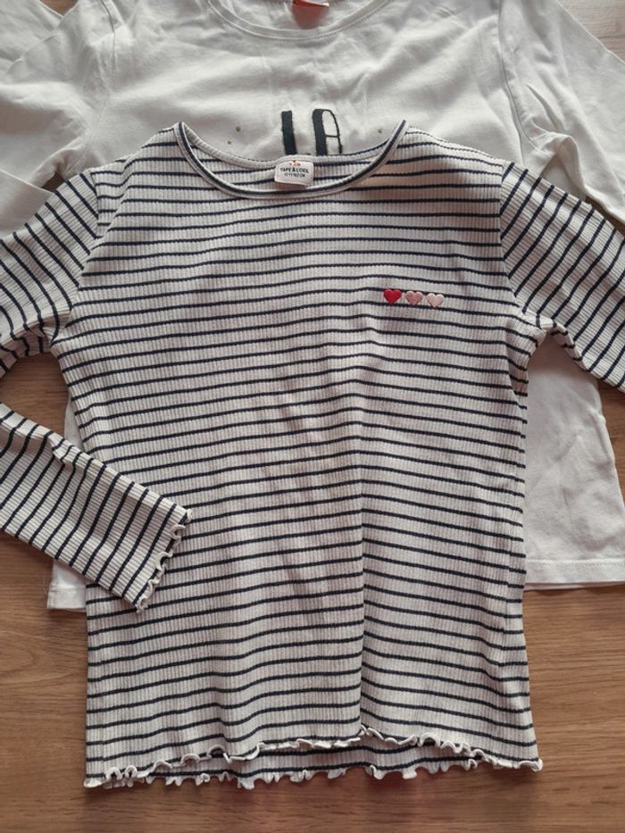 Lot 3 tee-shirts manches longues fille 12 ans - photo numéro 2