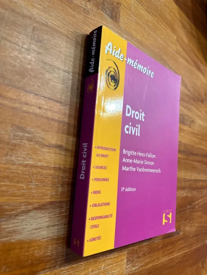 Livre droit civil aide mémoire - photo numéro 2