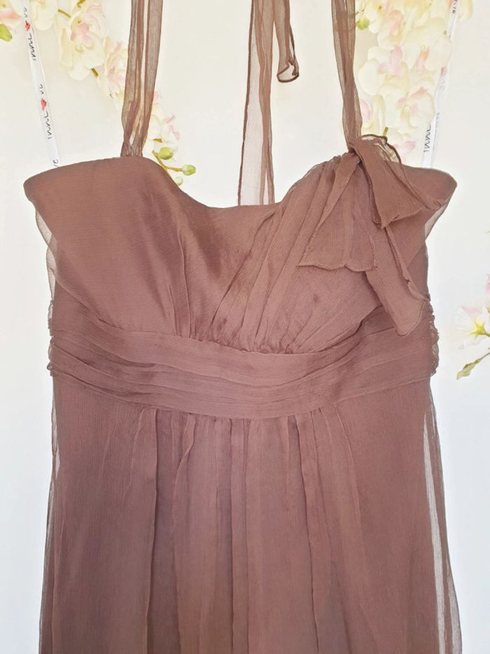 Robe Soirée Mariage Fête 100% Soie Taille 40 - photo numéro 5