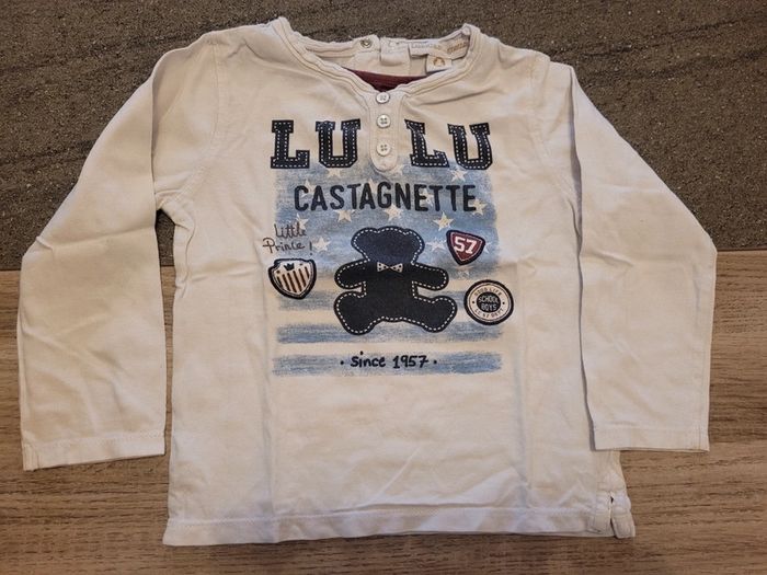 Tee-shirt manches longues collection lulu castagnette- gemo 3 ans