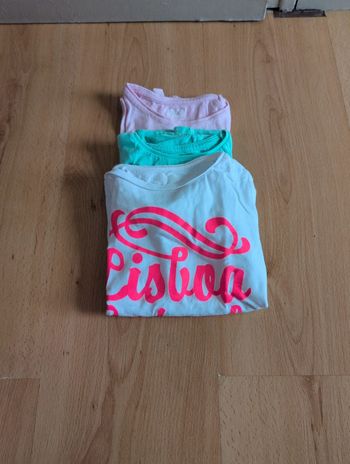 Lot de 3 t-shirts fille 3/4 ans neuf