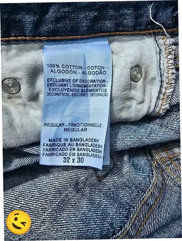 Jeans Levi's Denizen W32 FR42 L30 coupe droite bleu Homme Men pan324b - photo numéro 7