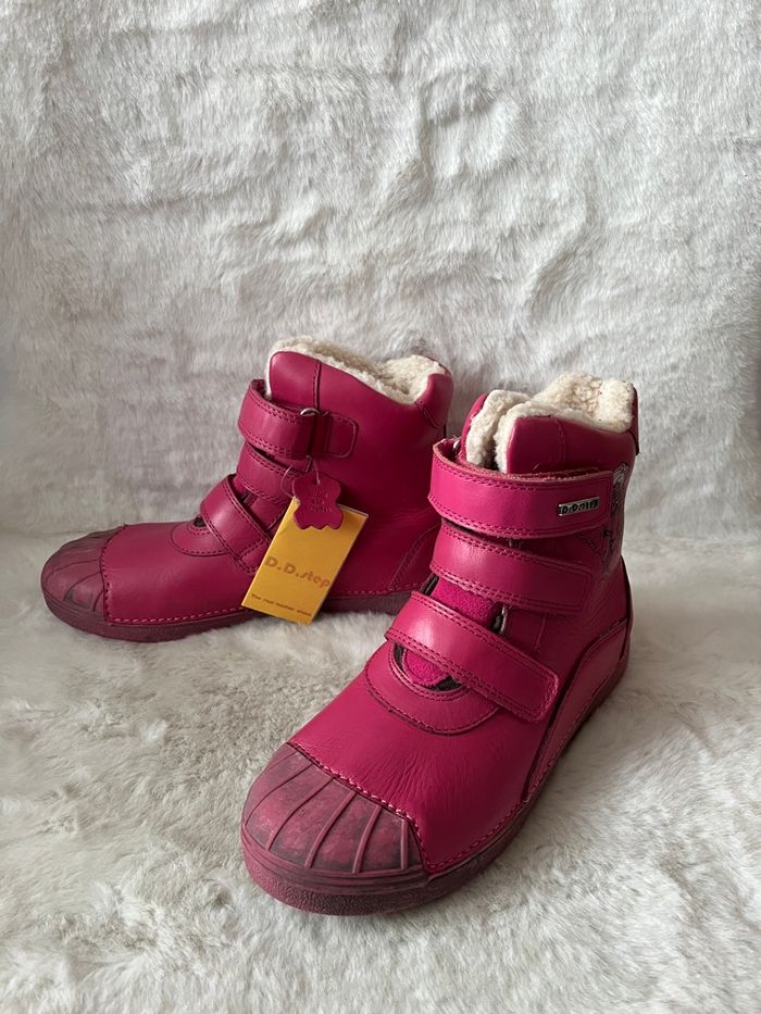 Bottines roses fuschia en cuir D.D.Step pointure 33 - photo numéro 7