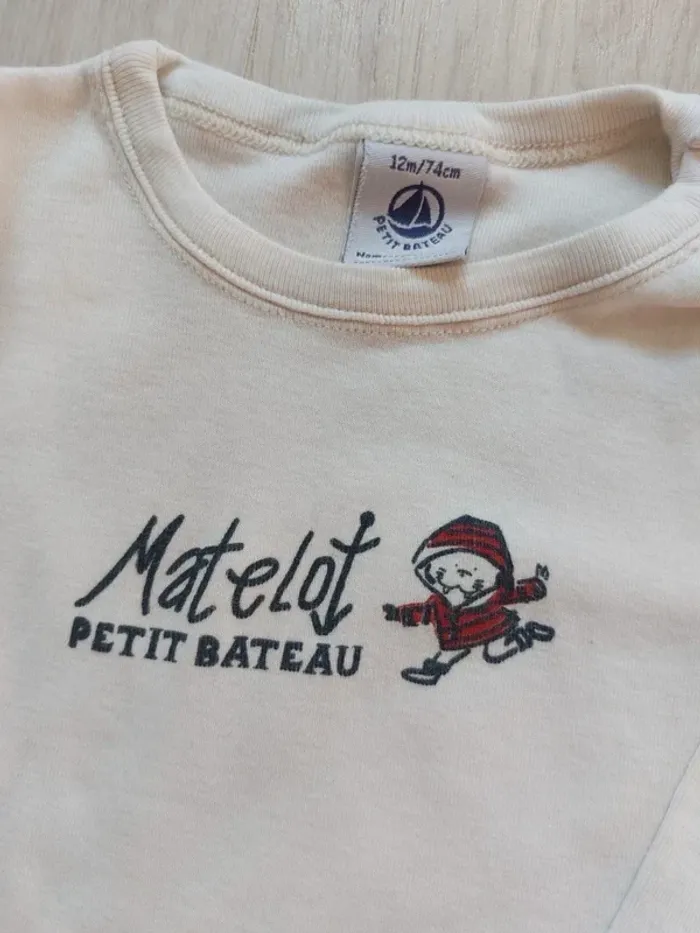 Ensemble salopette - Petit Bateau - Très bon état - photo numéro 2