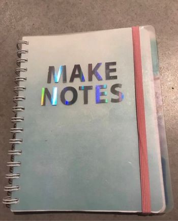 carnet de notes a5 anneaux avec élastique 125 pages avec intercalaires