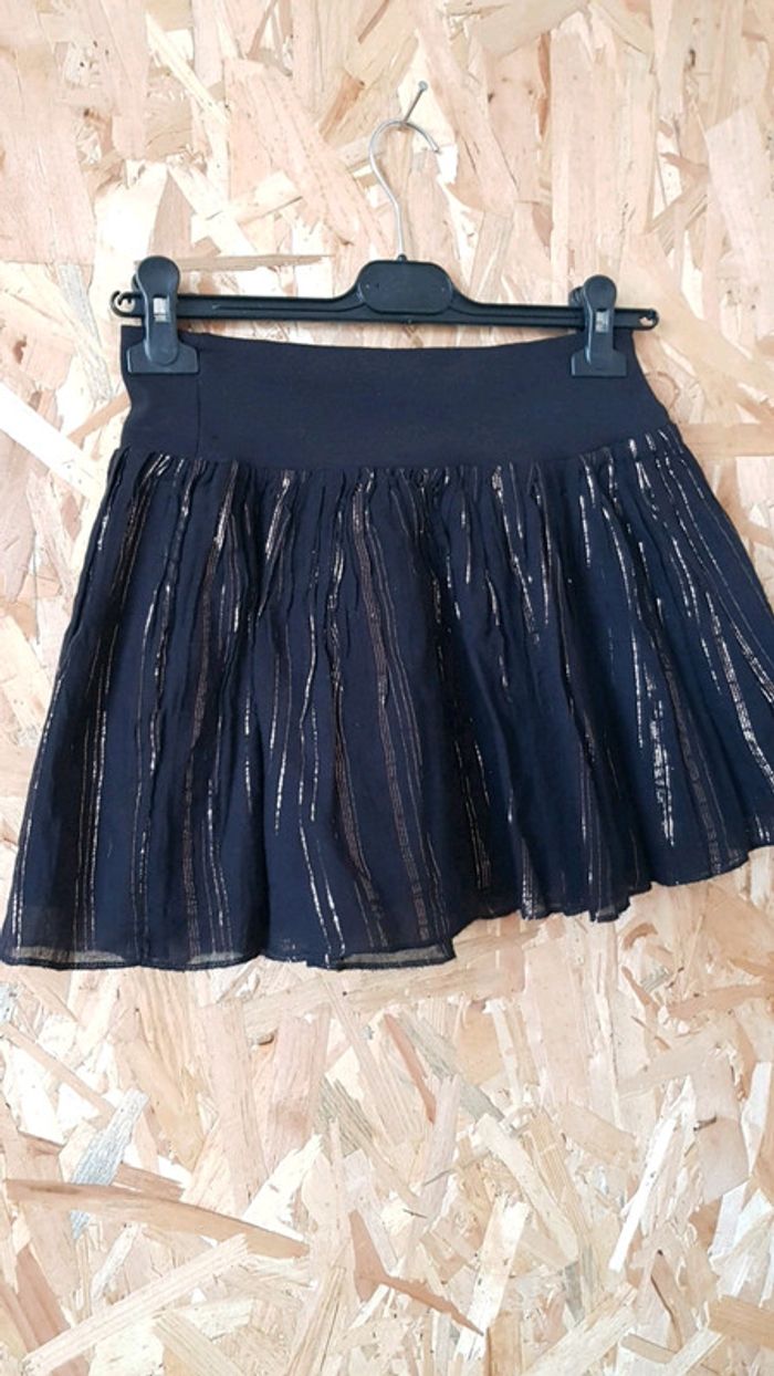 Mini jupe noir cuivré - photo numéro 2