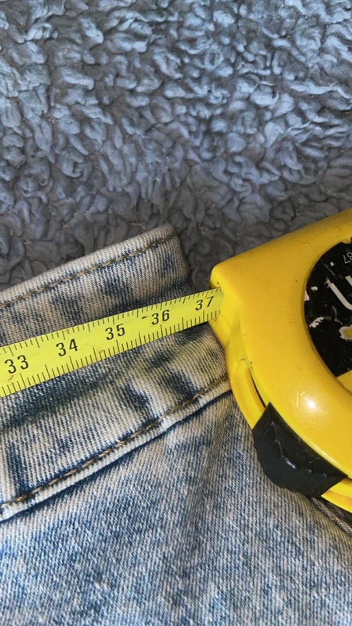 Mini-jupe Cargo en Jean Délavé Shein Bae - Neuve avec Étiquette - Taille S (Mesures) - photo numéro 6