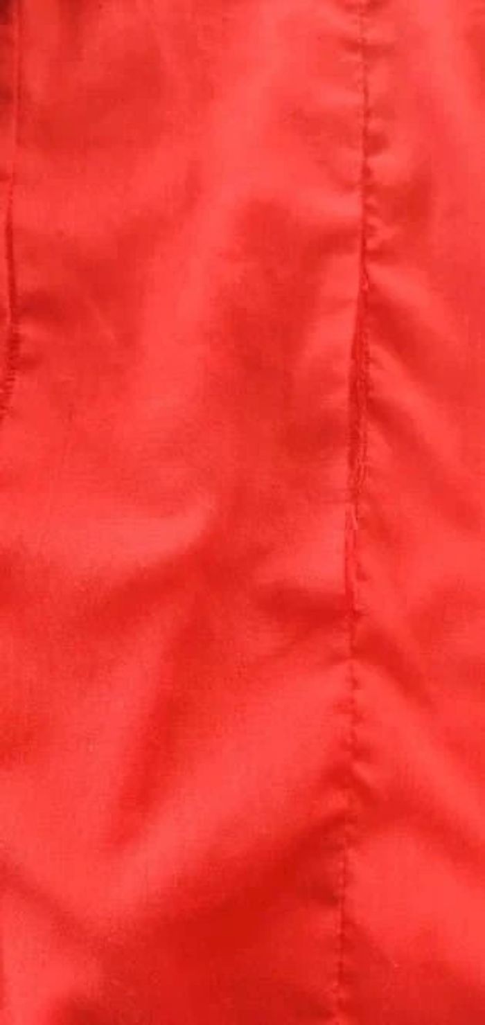 Galeries Lafayette Veste Trench jean rouge 12 ans - photo numéro 5