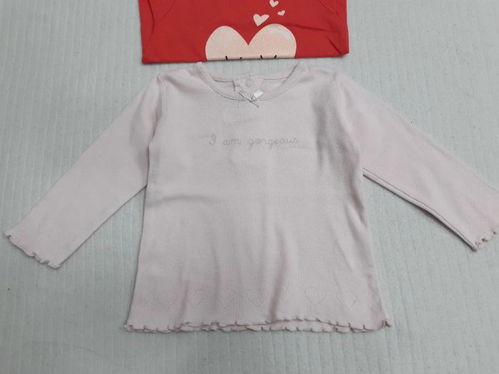 Lot de 3 tee-shirts manches longues 74 cm - photo numéro 6