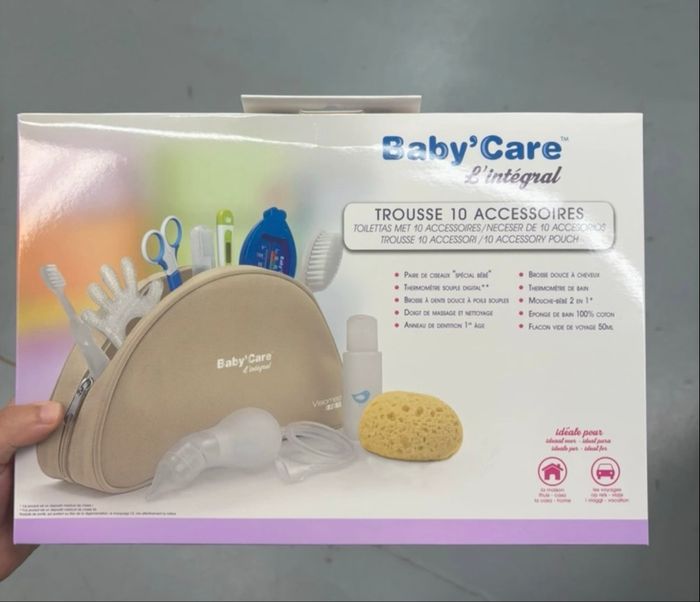 Trousse babycare bain bébé kit naissance