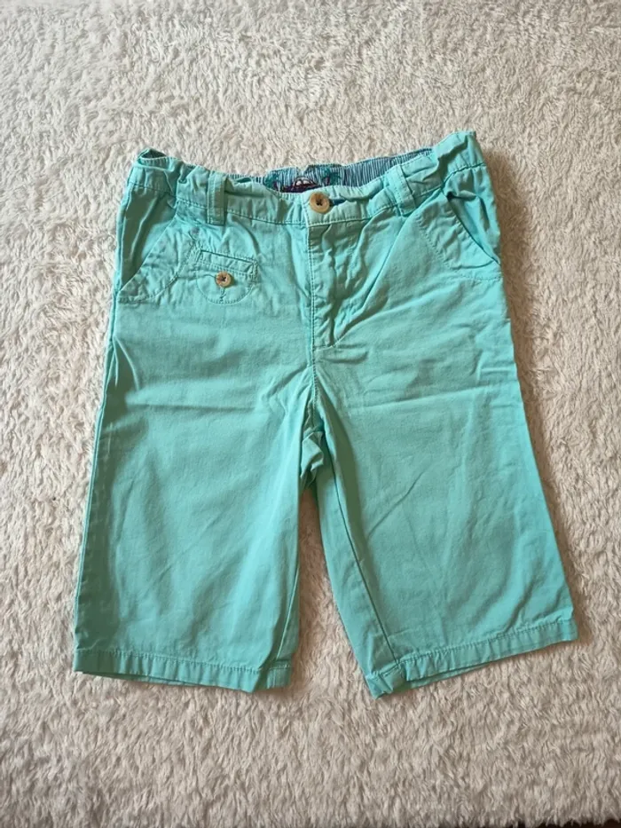 Bermuda turquoise Sergent Major en 7 ans