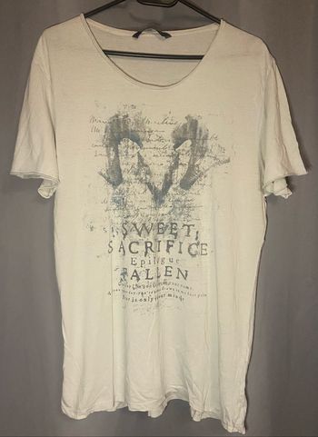 Tee-shirt »Jules »blanc cassé et gris