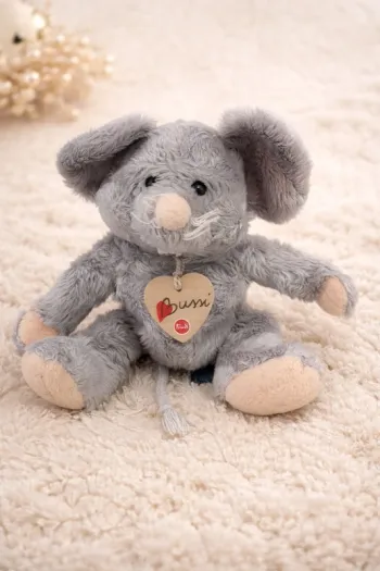 Doudou Ours Boulgom Vintage – Peluche Rétro Rose Et Vert, Fabriqué En Chine #geektradedoudou