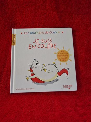 Livre les émotions de Gaston je suis en colère