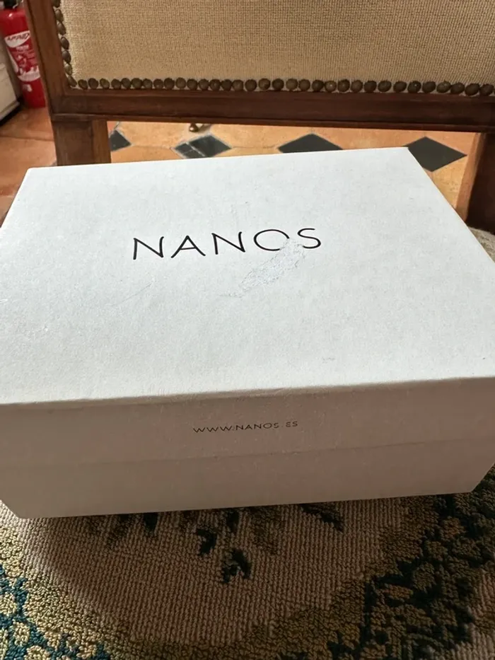 NEUF Babies chaussures ballerines bébé fille cuir Nanos Espagne argenté foncé 19 classique - photo numéro 7