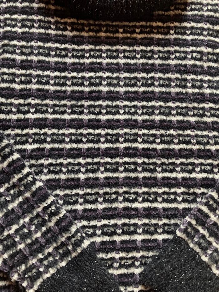 Gros pull noir gris blanc - photo numéro 3