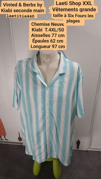 Chemise T.4XL Kiabi