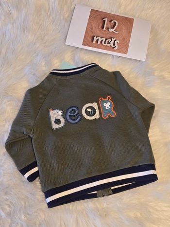 NEUF(non portée)🏷🥰😍sublime /sweat zippé 12 MOIS garçon 😍😍💙💙💙