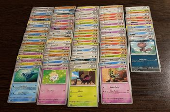 Lot se 100 cartes Pokémon communes & peu communes 