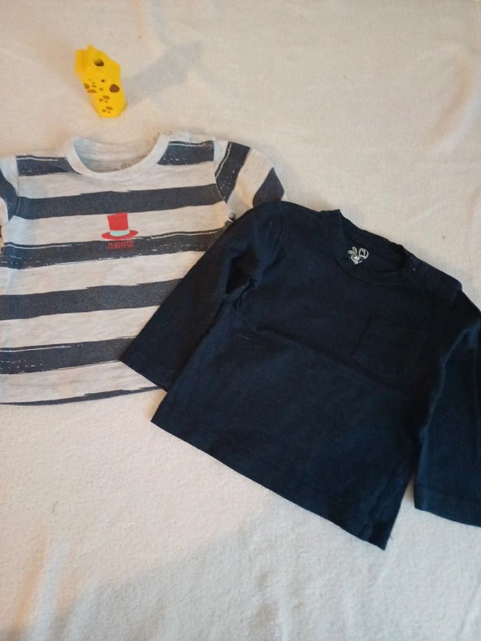 Lot 2 t-shirts 9 mois