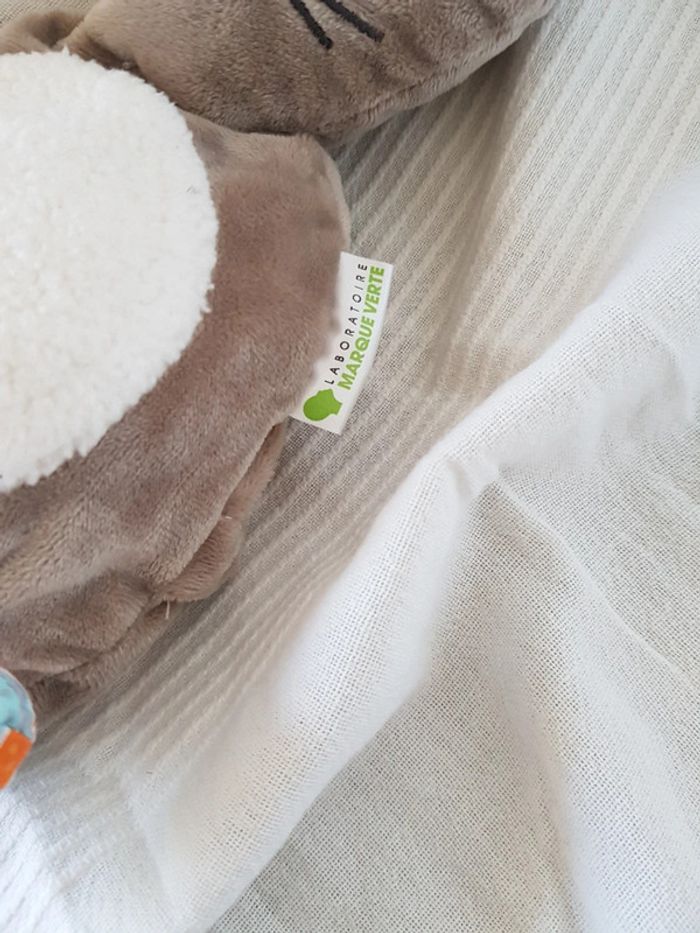 Peluche lapin  laboratoire marque verte - photo numéro 4