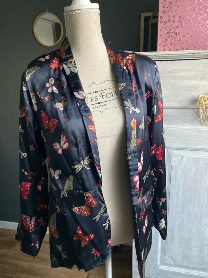 Veste fluide soyeuse