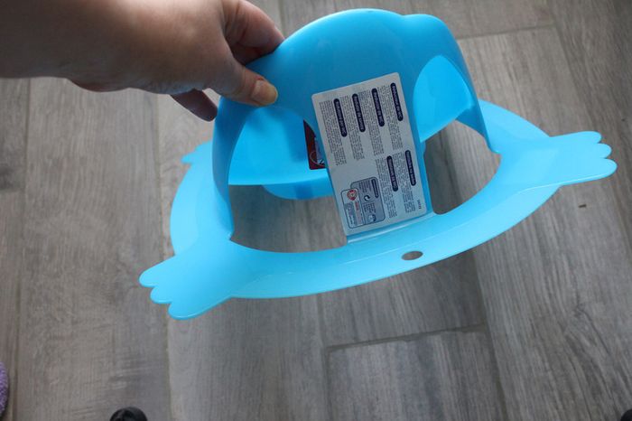 Réducteur de WC bleu - photo numéro 2