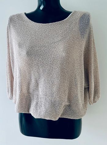 Haut beige manches chauve-souris – Sans marque