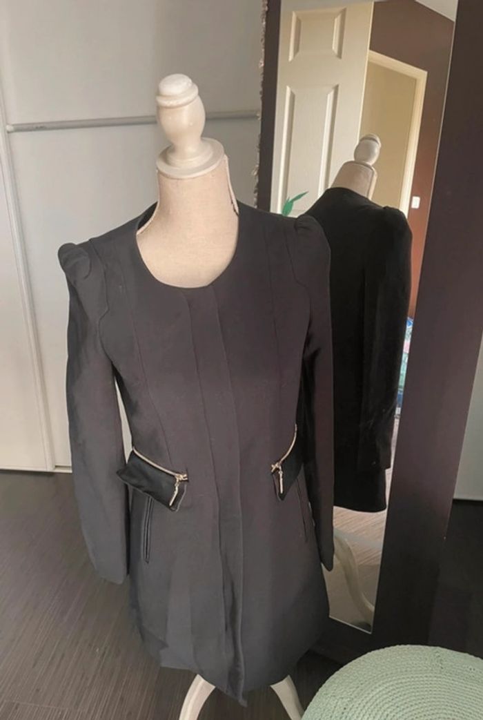 Élégante Veste Blazer Longue Noire Lulu Love - Taille S