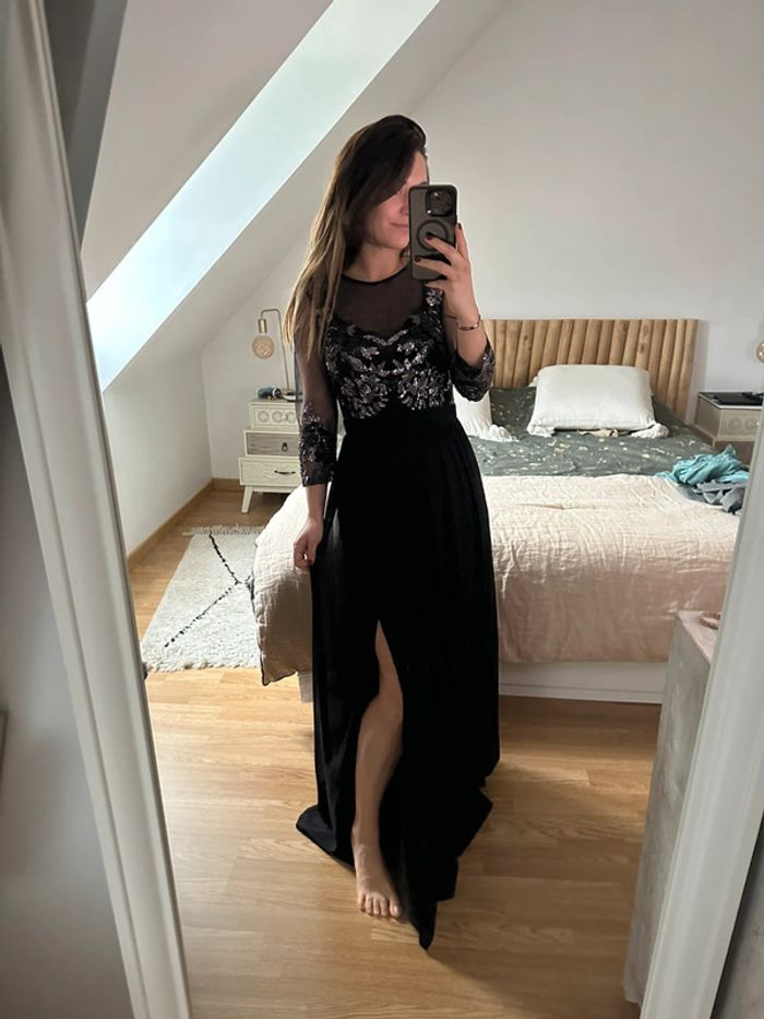 Robe asos longue à sequins 🖤 - photo numéro 2