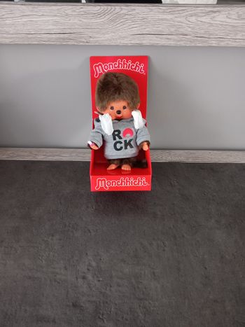 Monchhichi rock star peluche poupon singe neuf 