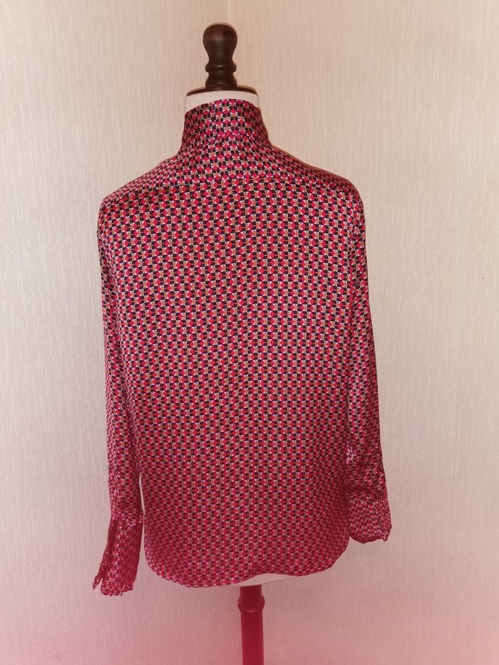 Chemisier à motifs à col lavallière Mango - photo numéro 6