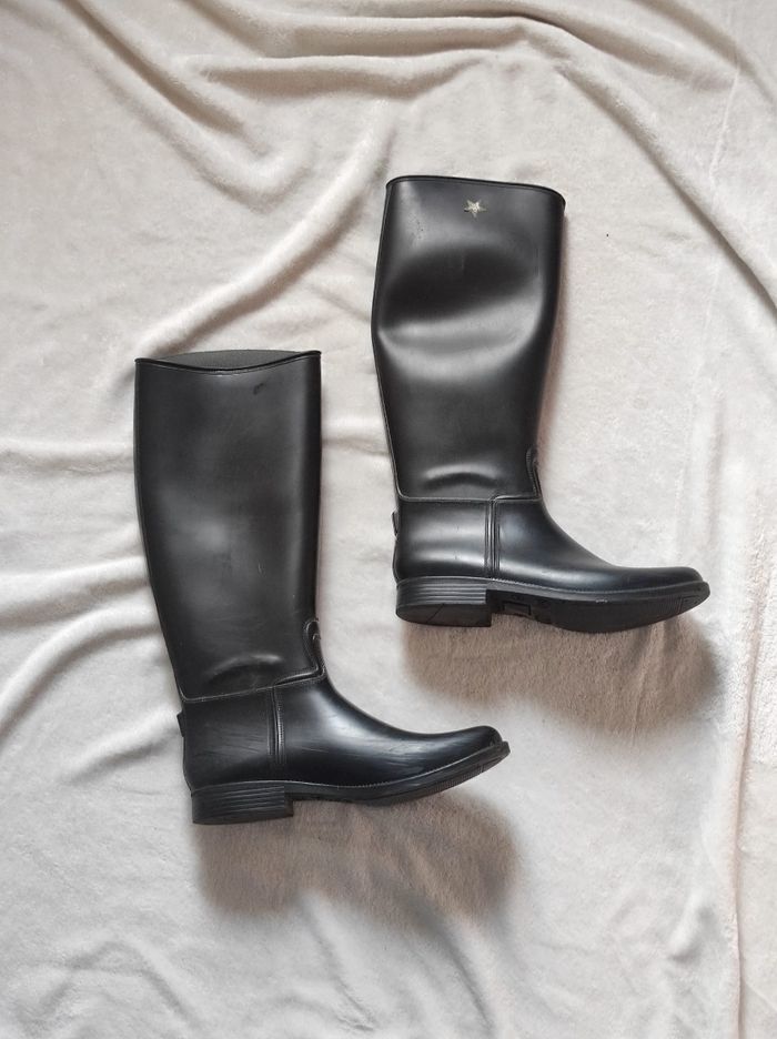 Bottes hautes caoutchouc taille 38 - photo numéro 2