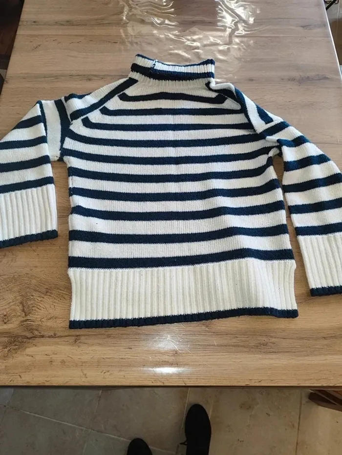 Pull col roulé Abercrombie & Fitch blanc - Taille XXS, le cocon de douceur pour l'hiver ! - photo numéro 3