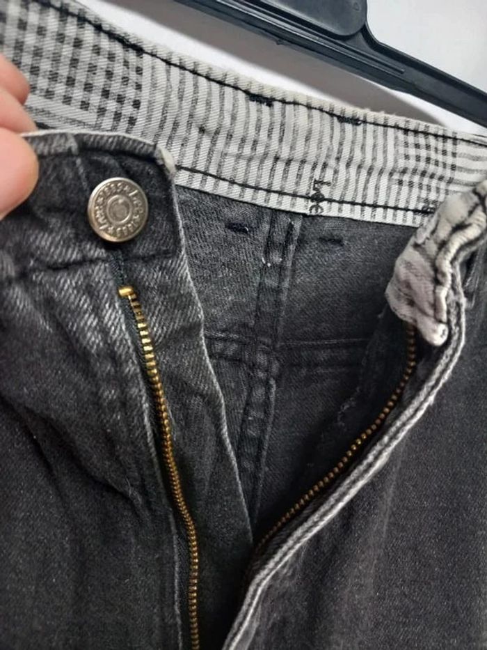 Jeans taille haute Lee Noir en coton - photo numéro 5