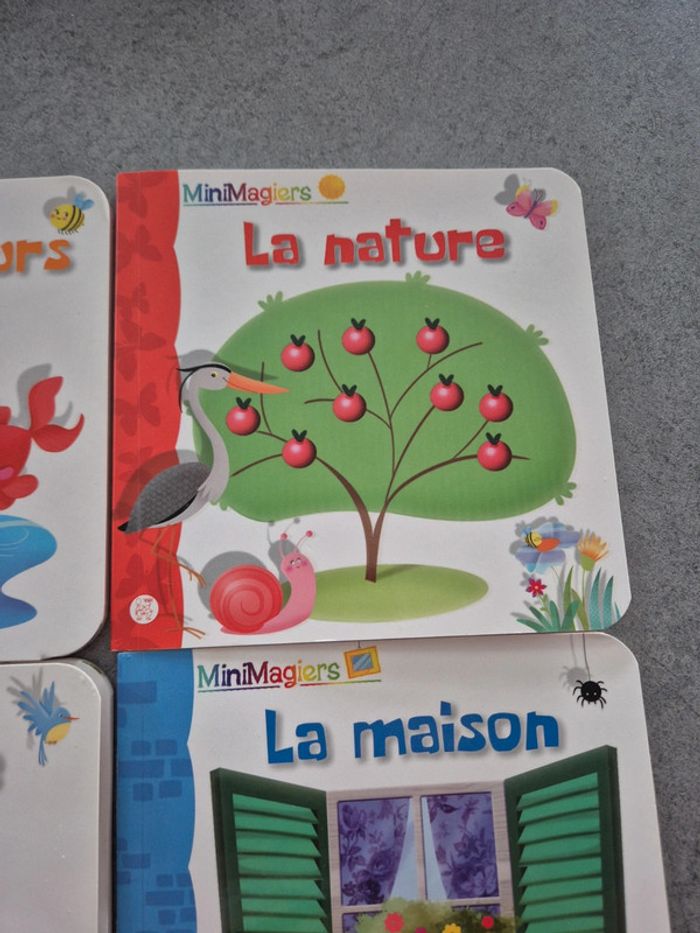 4 livres mini imagiers la ferme, les couleurs, la maison et la nature - photo numéro 2